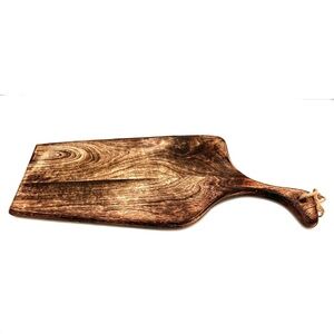 Modern Rustic Wooden Cutting Board w/ Handle unique shape